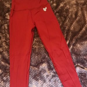Strong physiquez highwaisted leggings maroon SM